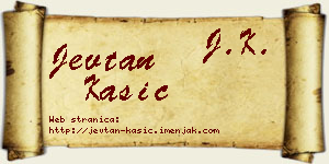 Jevtan Kašić vizit kartica
